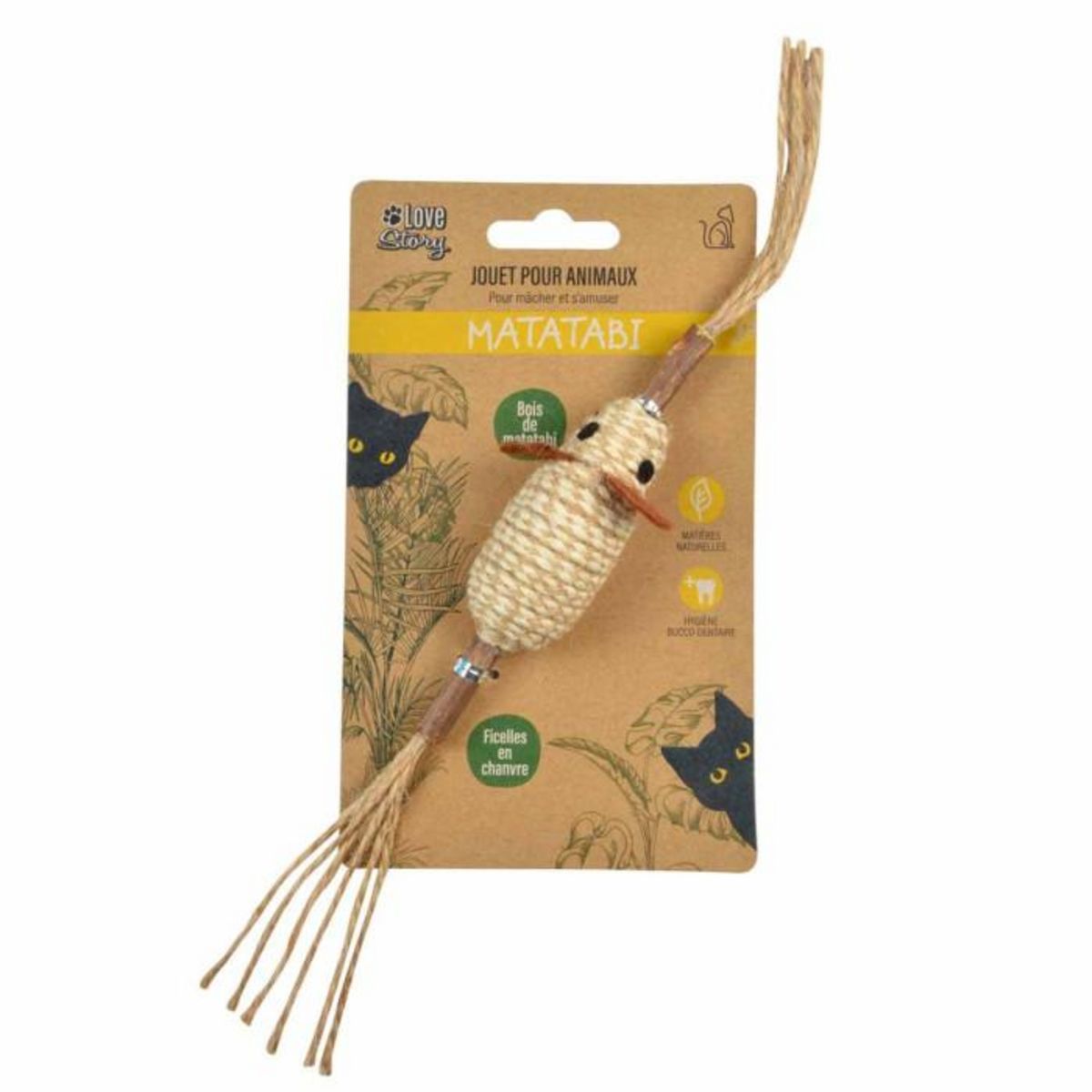Paris Prix Jouet Souris pour Chat  Matatabi  12cm Naturel