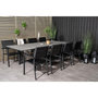 Voir la diapositive 5 : Paris Prix Ensemble Table de Jardin & 8 Chaises  Levels  160x240cm Noir