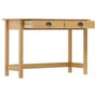 Voir la diapositive 3 : VIDAXL Table console Hill Range avec 2 tiroirs 110x45x74 cm Pin solide