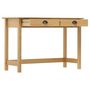 Voir la diapositive 3 : VIDAXL Table console Hill Range avec 2 tiroirs 110x45x74 cm Pin solide
