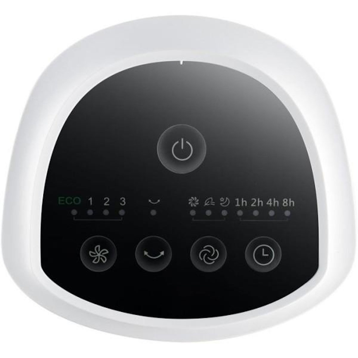 OCEANIC Ventilateur colonne OCEANIC - 45W - Hauteur 101 cm - 3 modes - 3 vitesses - Oscillation 90° - Blanc