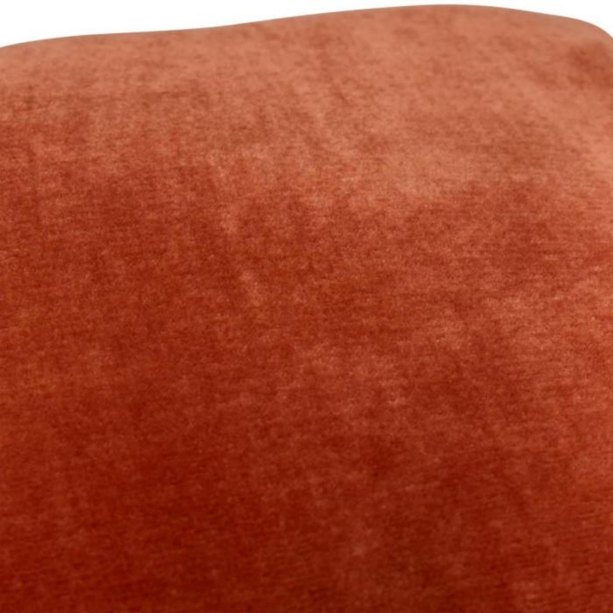 ATMOSPHERA Coussin en Flanelle Uni  Ollis  38x38cm Terracotta
