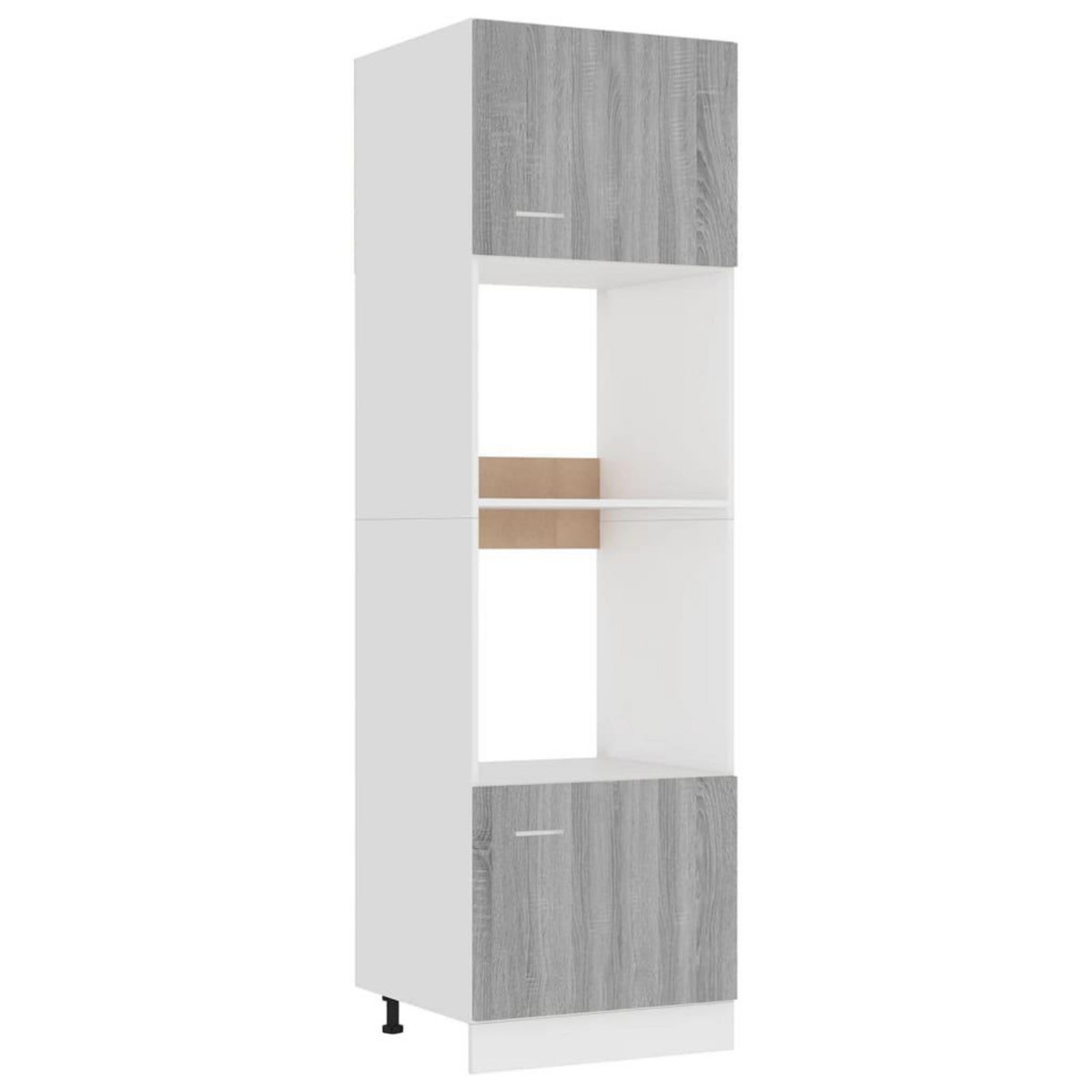 VIDAXL Armoire a micro-ondes Sonoma gris 60x57x207 cm