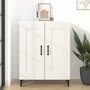 Voir la diapositive 1 : VIDAXL Buffet Blanc 69,5x34x90 cm Bois d'ingenierie