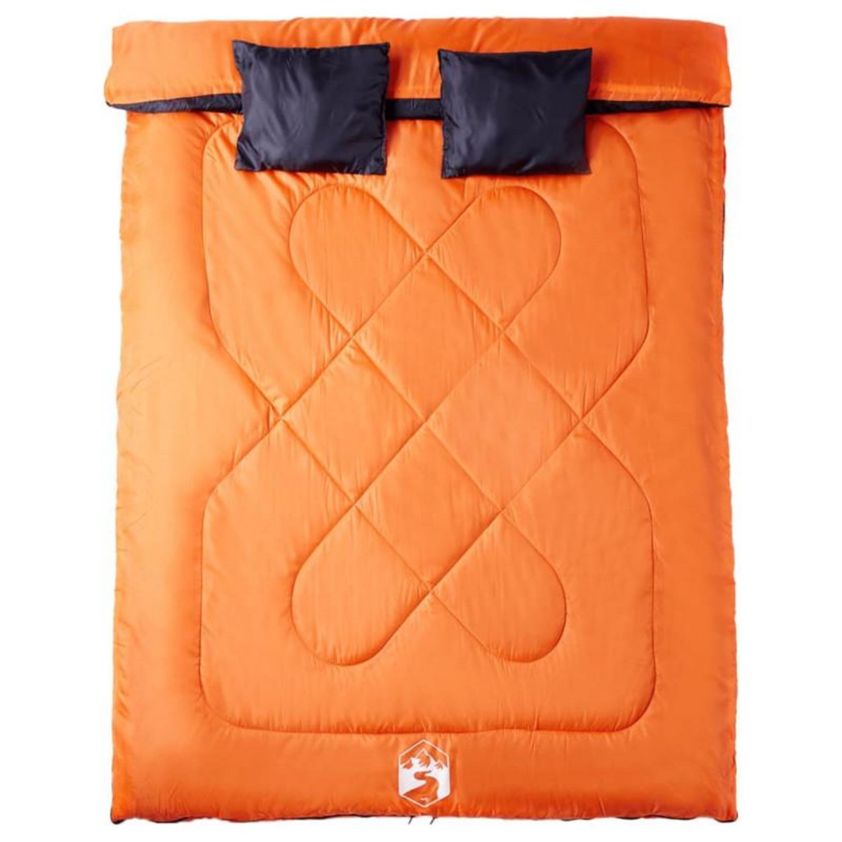 VIDAXL Sac de couchage double et oreillers adultes camping 3 4 saisons