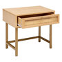 Voir la diapositive 2 : ATMOSPHERA Table de Chevet 1 Tiroir Cannage  Rayo  50cm Naturel