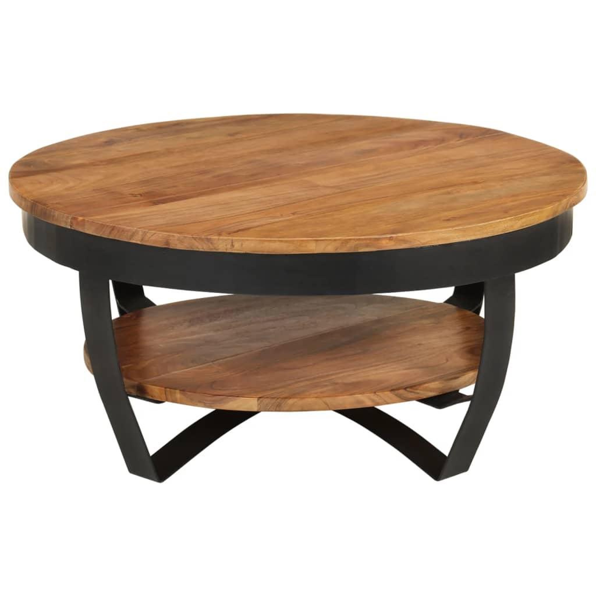 Voir la diapositive 3 : VIDAXL Table basse 65x65x32 cm Bois d'acacia solide