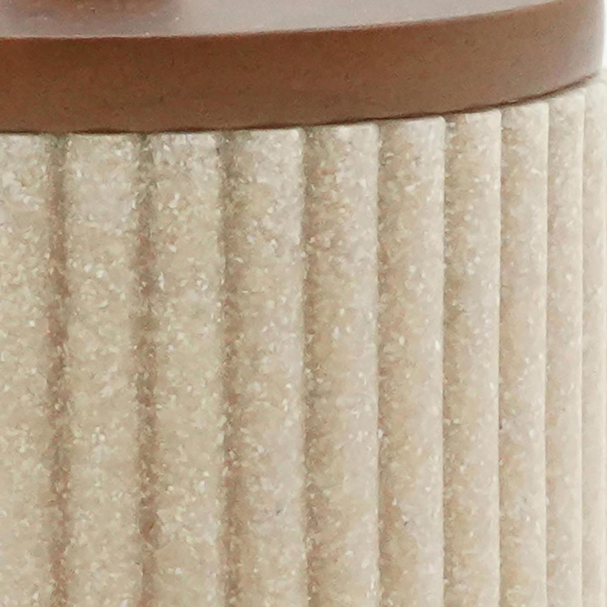 Voir la diapositive 2 : Douceur d'Intérieur Pot à cotons design  niagara  10cm naturel