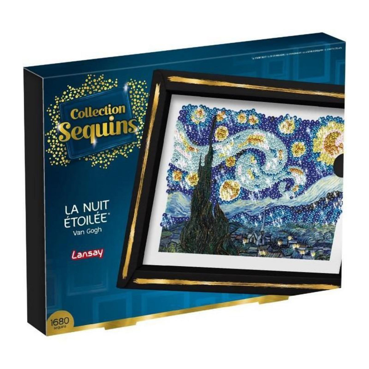 LANSAY Kit loisir créatif - LANSAY - Collection Sequins - La nuit étoilée - Van Gogh - Des 14 ans