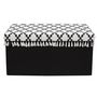 Voir la diapositive 2 : Paris Prix Banc Pliable & Coffre  Mirage  76cm Noir & Blanc