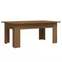 VIDAXL Table basse Chene marron 100x60x42 cm Bois d'ingenierie