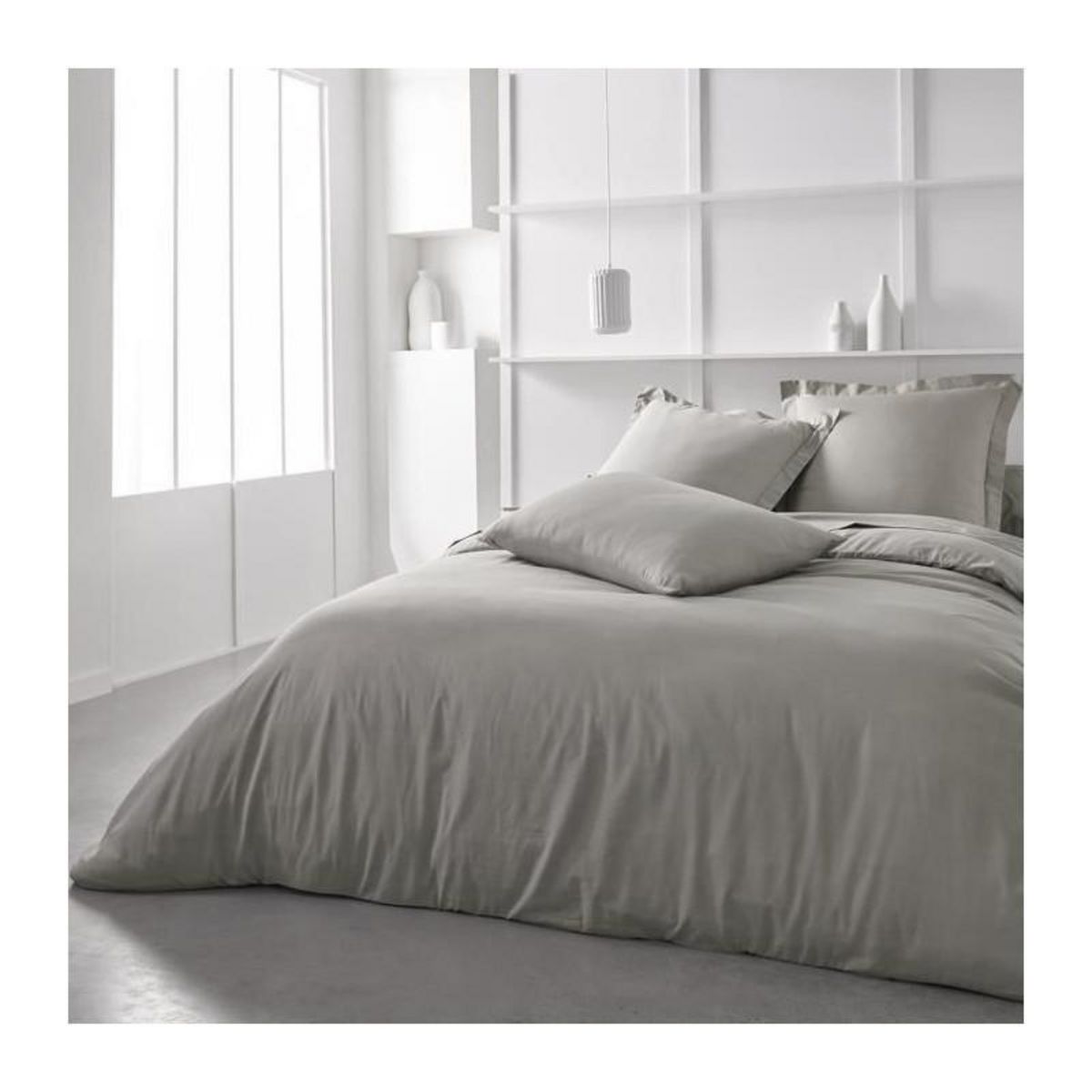 Today Drap housse TODAY Essential - 140 x 200+30 cm - 2 personnes - 100% Coton uni - Dune