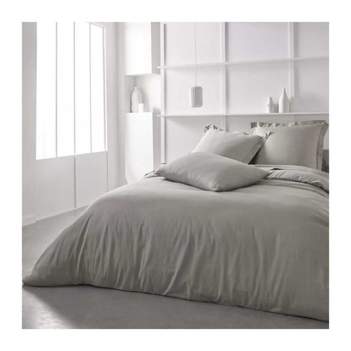 Today Drap housse TODAY Essential - 140 x 200+30 cm - 2 personnes - 100% Coton uni - Dune