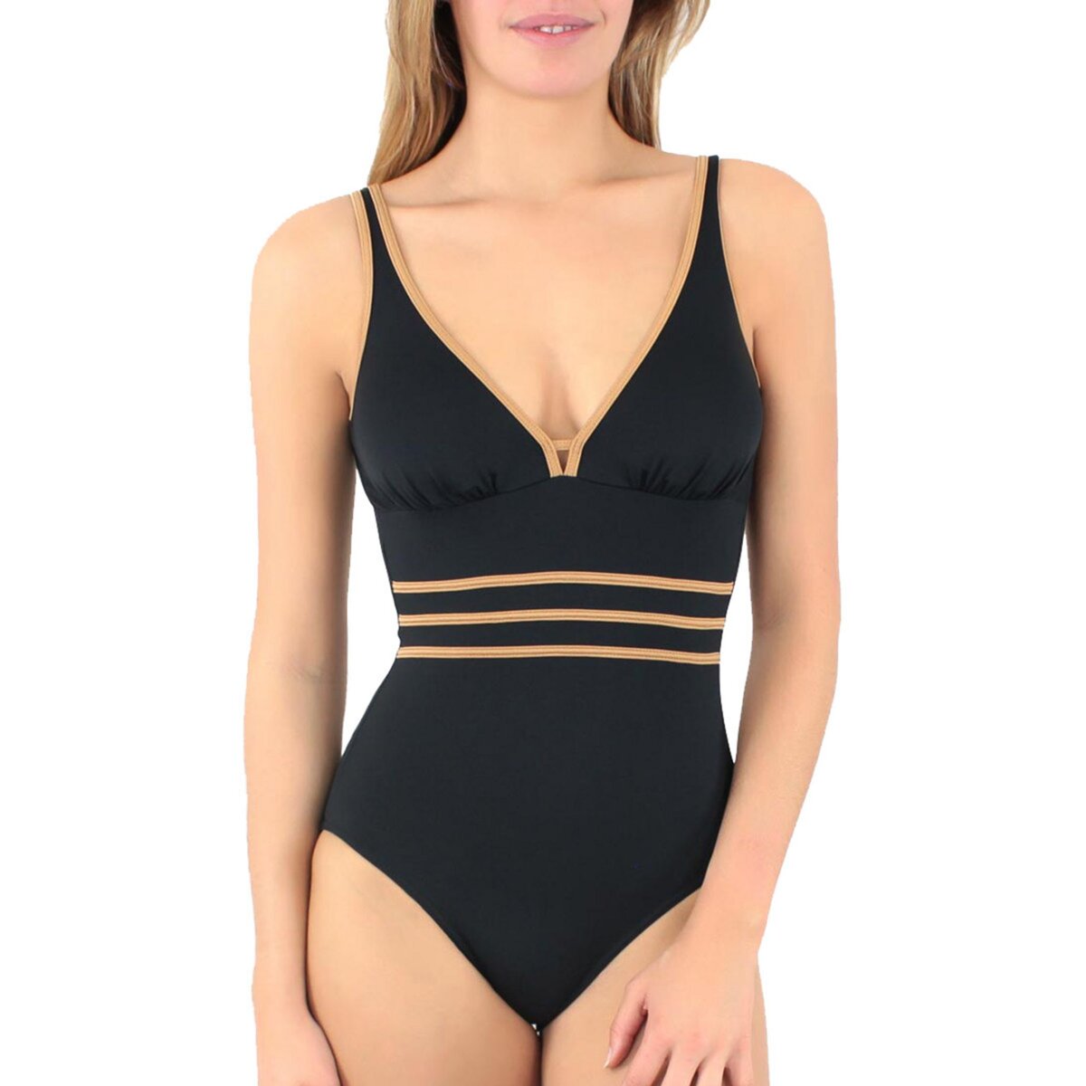 Janine Robin Maillot sans armatures Venezia noir Bonnets B D pas