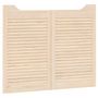 Voir la diapositive 4 : VIDAXL Portes battantes a persiennes 1paire 80x100 cm bois massif Pin