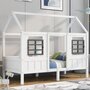Voir la diapositive 5 : MERAX Lit cabane enfant 90x200cm pin coloris blanc