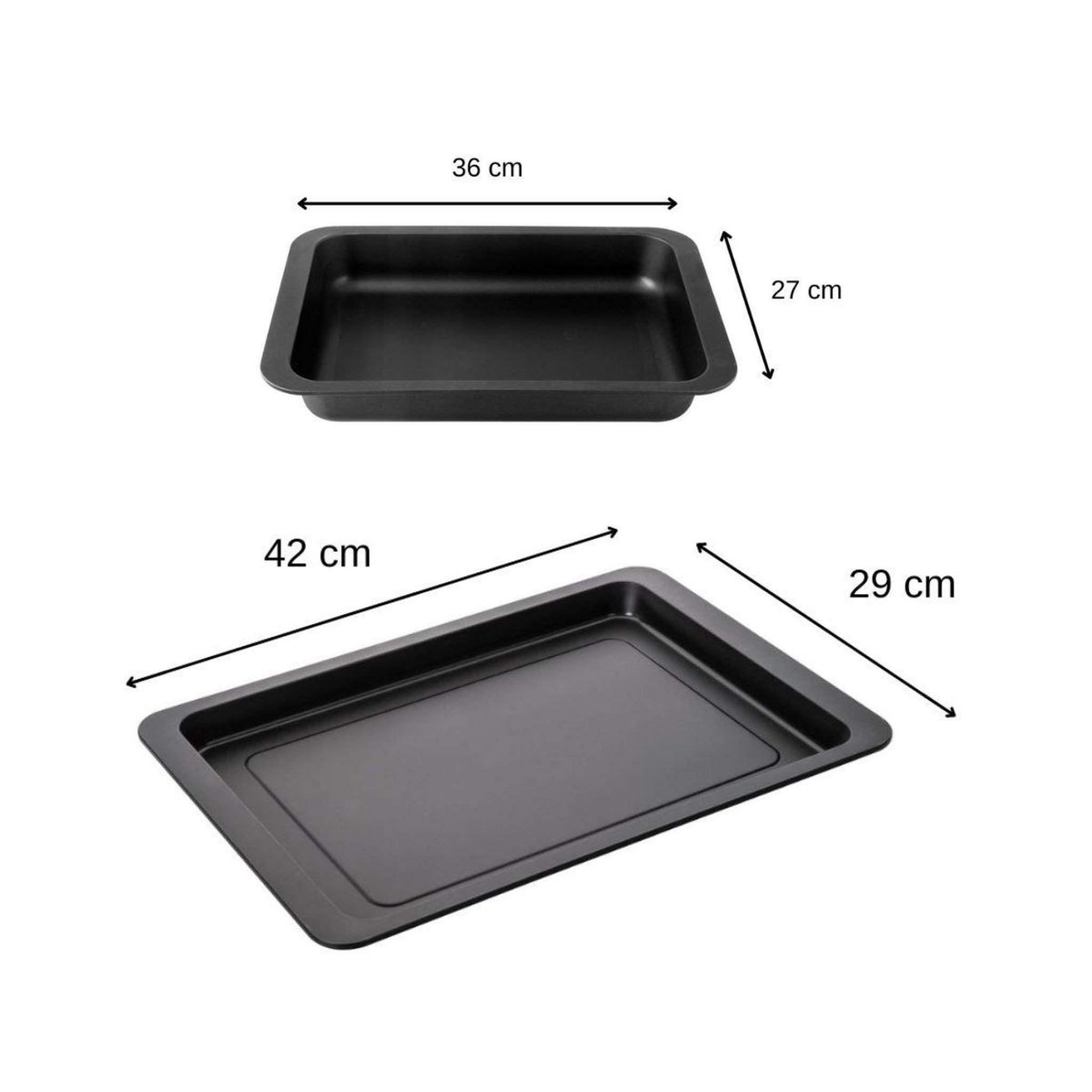 Voir la diapositive 3 : ZENKER Ensemble de 2 plats de four rectangulaires 42 x 29 cm et 36 x 27 cm zenker special countries