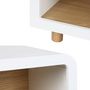 Voir la diapositive 3 : SWEEEK Lot de 2 tables de chevet effet bois 2 niches