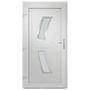 Voir la diapositive 5 : VIDAXL Porte d'entree Blanc 98x208 cm PVC