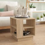VIDAXL Table basse chêne sonoma 40x40x43 cm bois d ingénierie