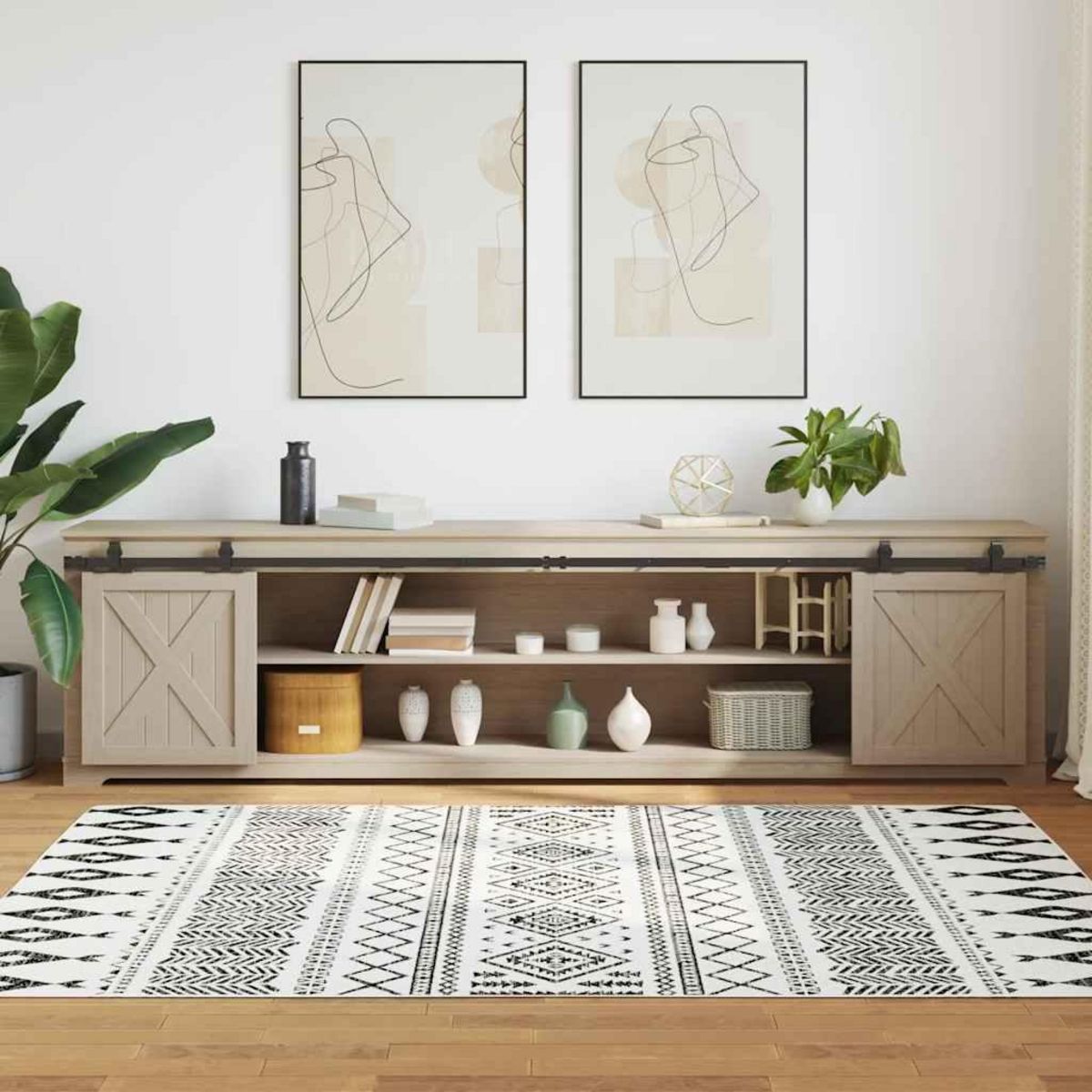 VIDAXL Kit de porte d'armoire coulissante 244 cm acier au carbone