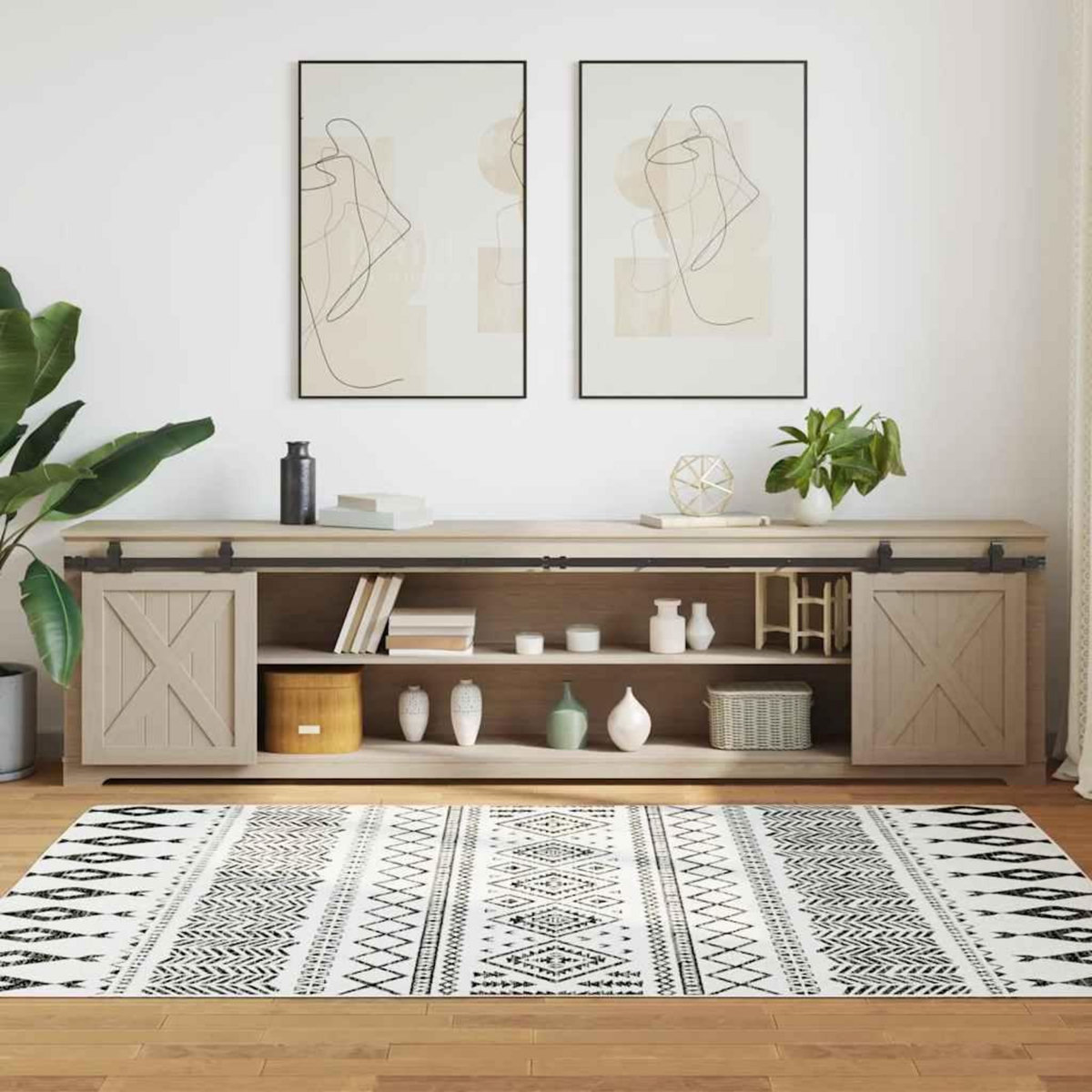 VIDAXL Kit de porte d'armoire coulissante 244 cm acier au carbone