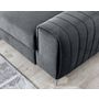 Voir la diapositive 3 : BEST MOBILIER Talisay - canapé d'angle gauche - 5 places - convertible avec coffre - en velours