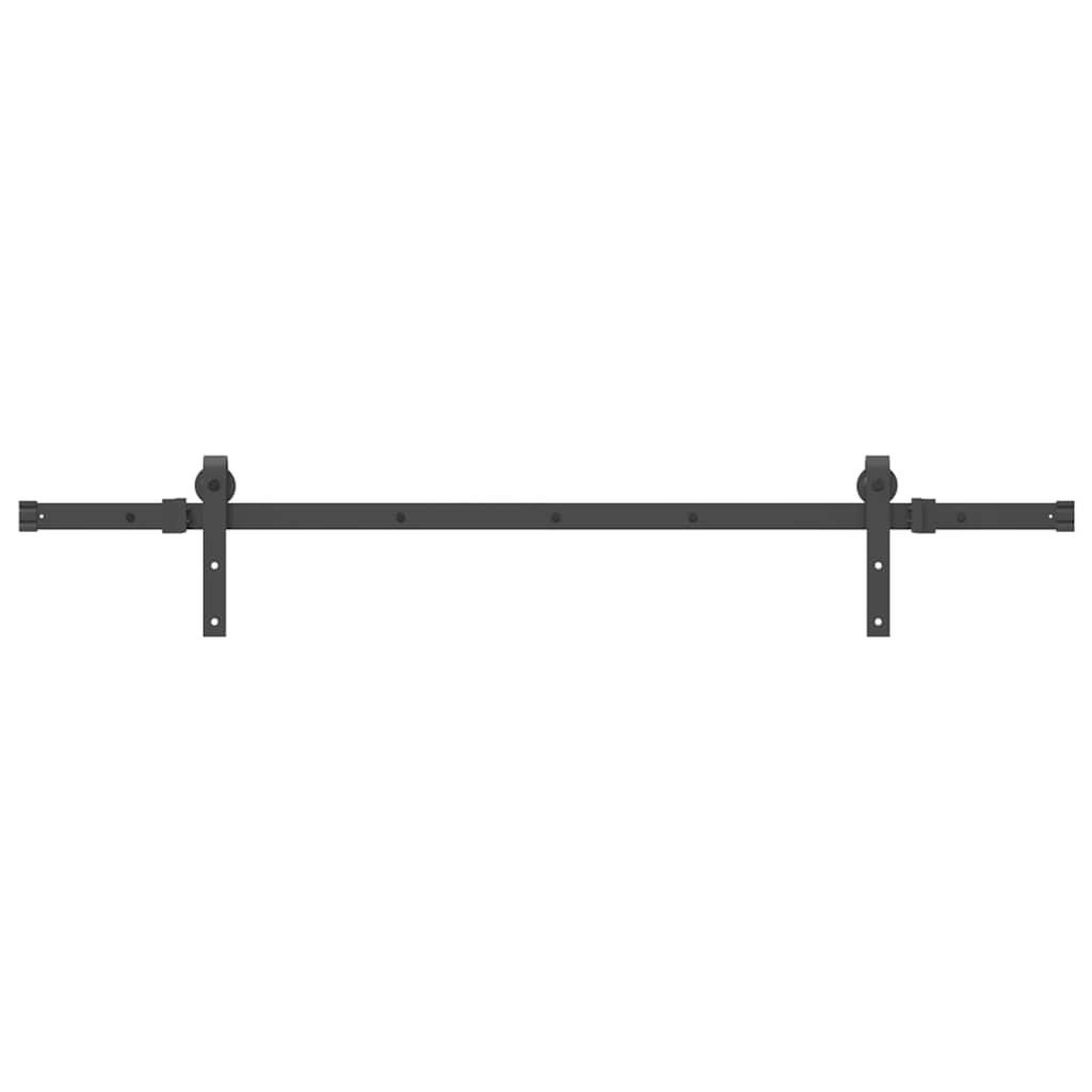 Voir la diapositive 4 : VIDAXL Kit de quincaillerie de porte coulissante 152,5 cm acier noir
