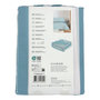 Voir la diapositive 5 : COTON PUR Parure de draps 4 pièces pour lit 160 x 200 cm  Grande largeur  Anatole azur