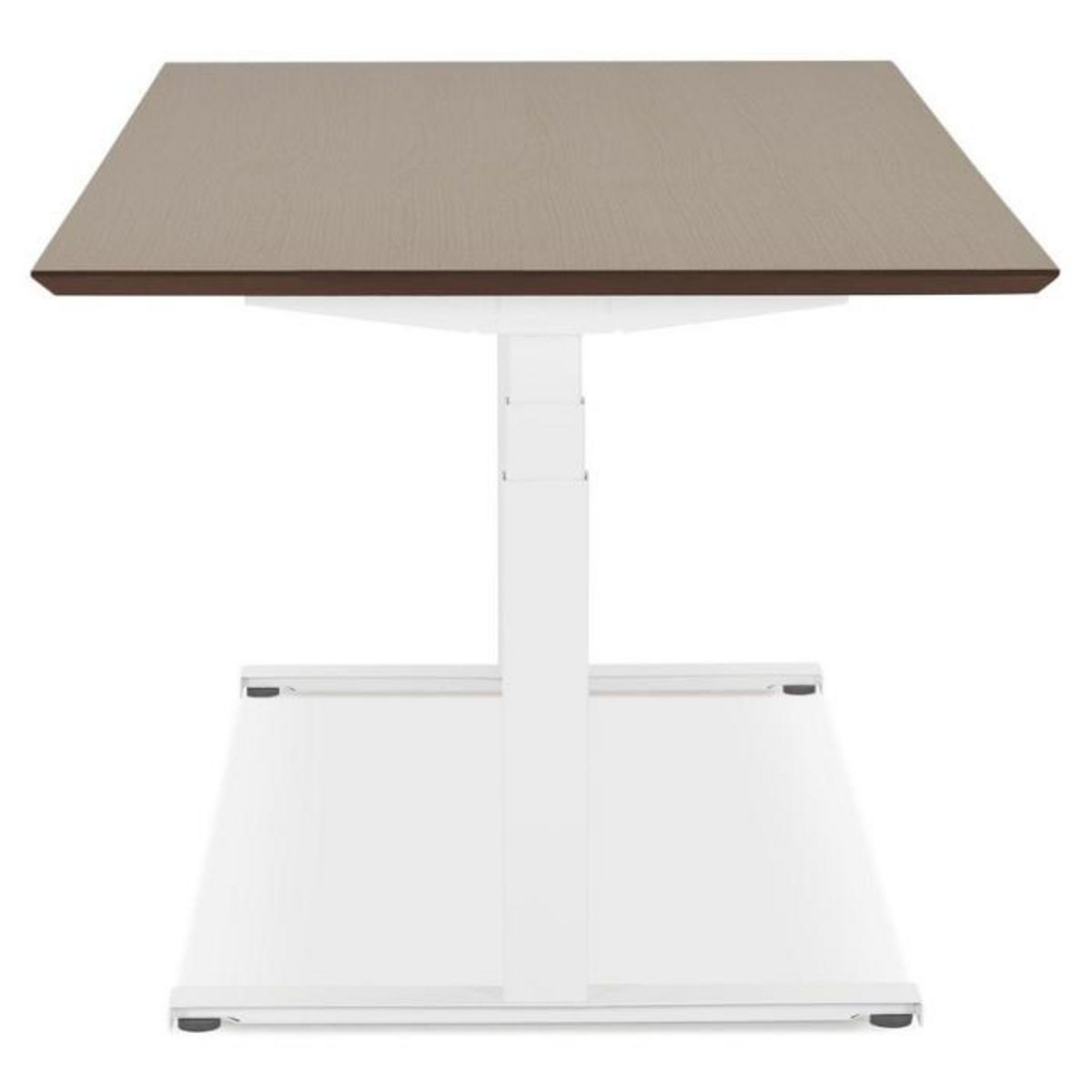 Paris Prix Bureau Électronique Ergonomique  Kio  180cm Noyer & Blanc