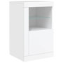 Voir la diapositive 3 : VIDAXL Armoire laterale avec eclairage LED blanc bois d'ingenierie