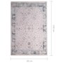 VIDAXL Tapis imprime Multicolore 80x150 cm Tissu