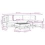 Voir la diapositive 6 : VIDAXL Salon de jardin 5 pcs avec coussins bois massif douglas