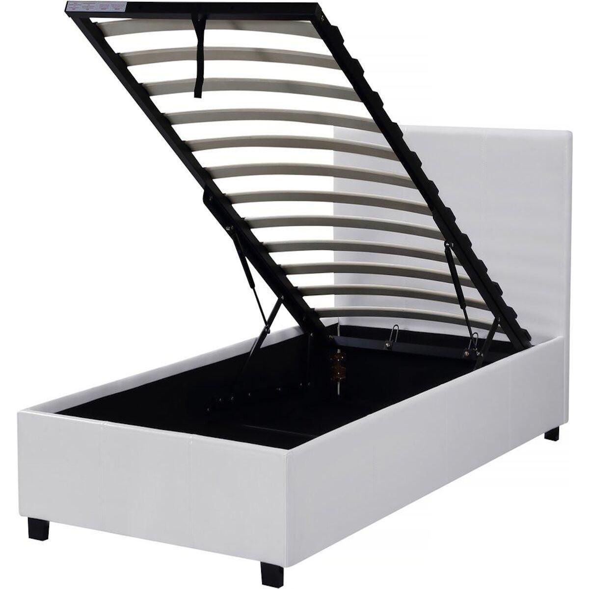 Habitat et Jardin Lit avec coffre  Carla  - 90 x 190 cm - Blanc