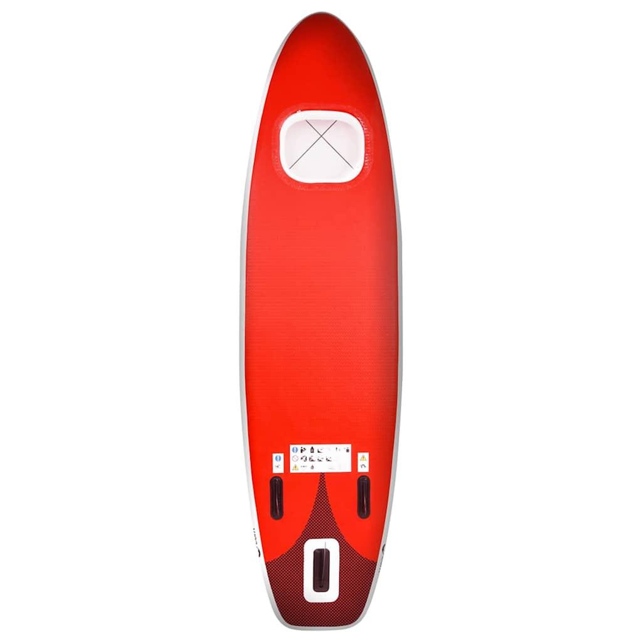 Voir la diapositive 4 : VIDAXL Ensemble de planche SUP gonflable Rouge 330x76x10 cm
