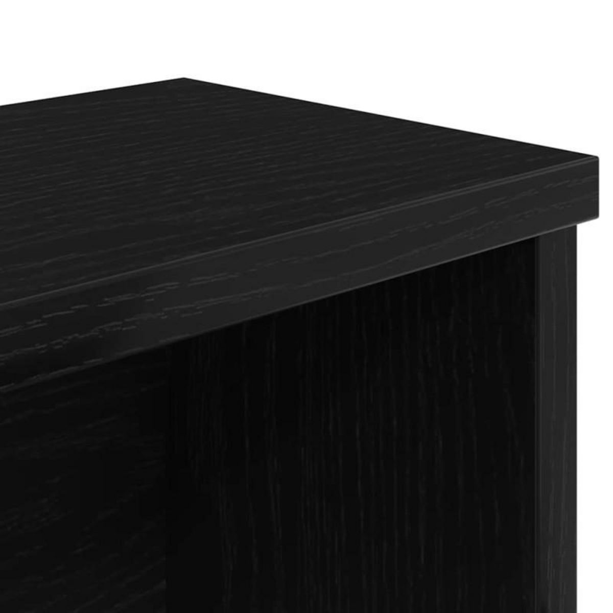 VIDAXL Étagère de cuisine empilable noir 50x15x16 cm bois d ingénierie