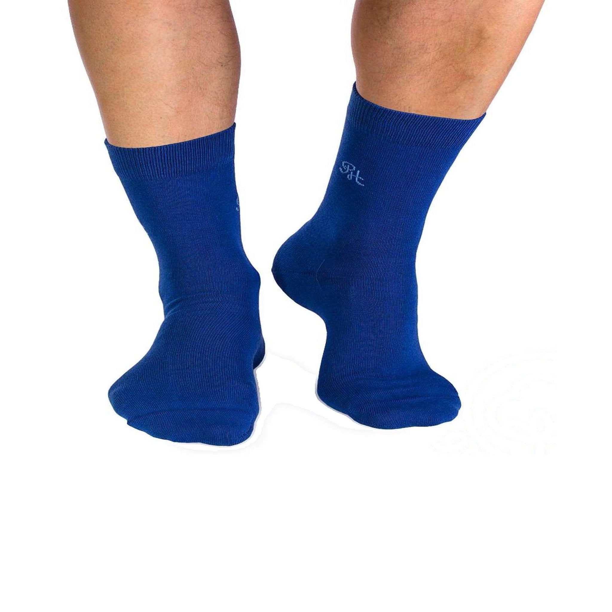 PIRIN HILL Chaussettes 98% coton bleues. Coloris disponibles : Bleu