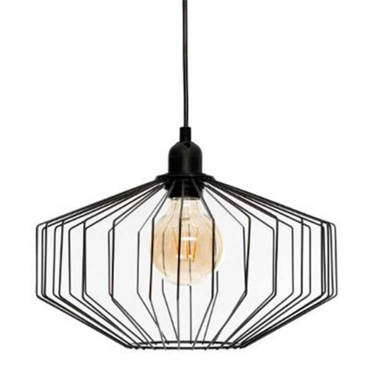 ATMOSPHERA Lampe Suspension en Métal  Azur  30cm Noir