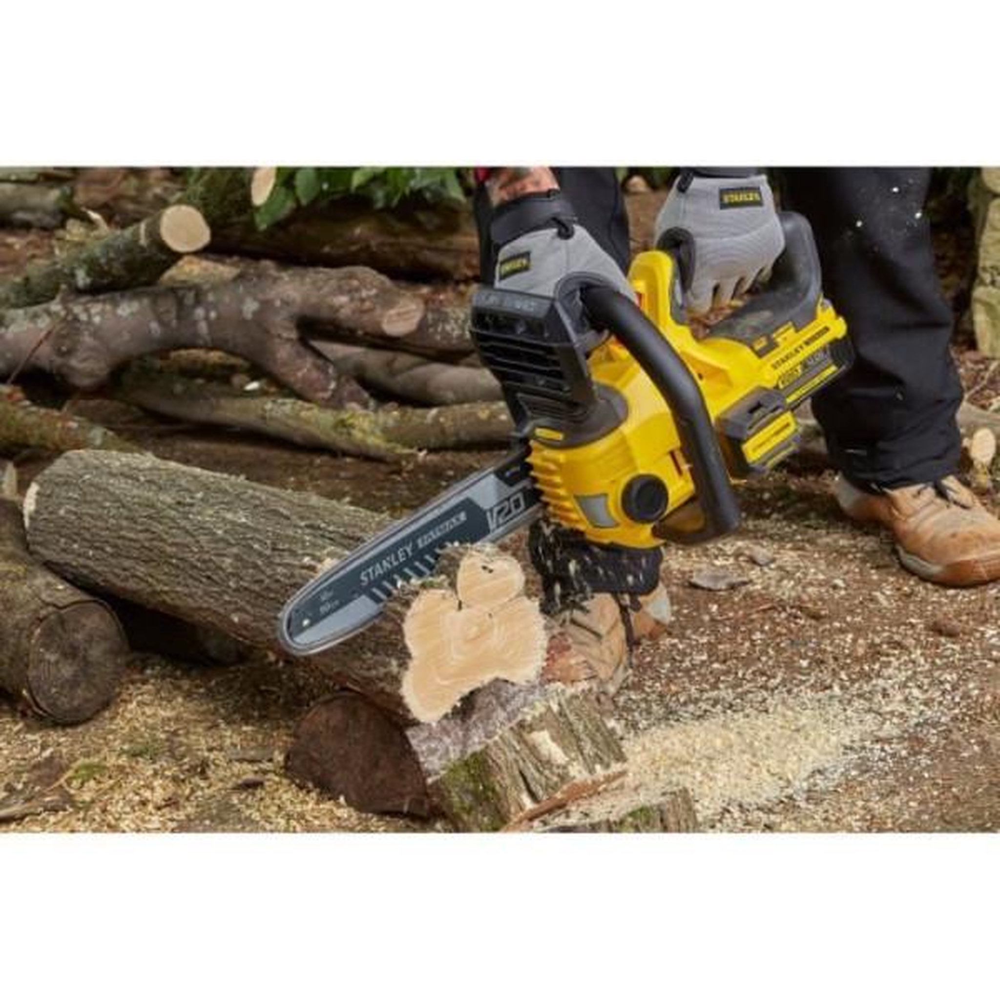 Voir la diapositive 4 : STANLEY FATMAX Tronçonneuse éléctrique sans fil + batterie 4ah + chargeur - stanley fatmax - sfmccs630m1-qw - 18v - 30cm