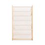 Voir la diapositive 3 : VS VENTA-STOCK Porte-revues Rui en tissu et bois à 6 sections