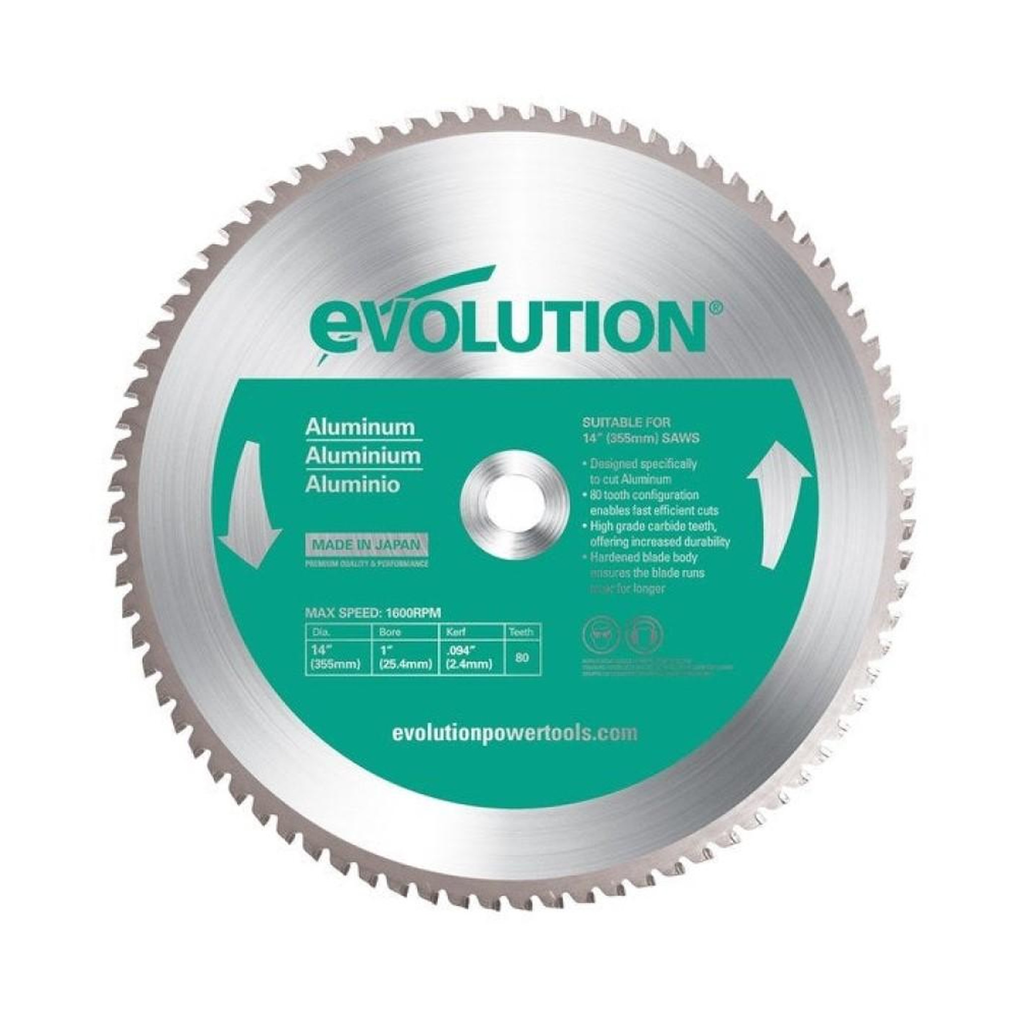 CENTRALE BRICO Lame en carbure pour l'aluminium D.355 mm