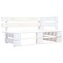 Voir la diapositive 2 : VIDAXL Salon de jardin palette 6 pcs et coussins Pin impregne de blanc