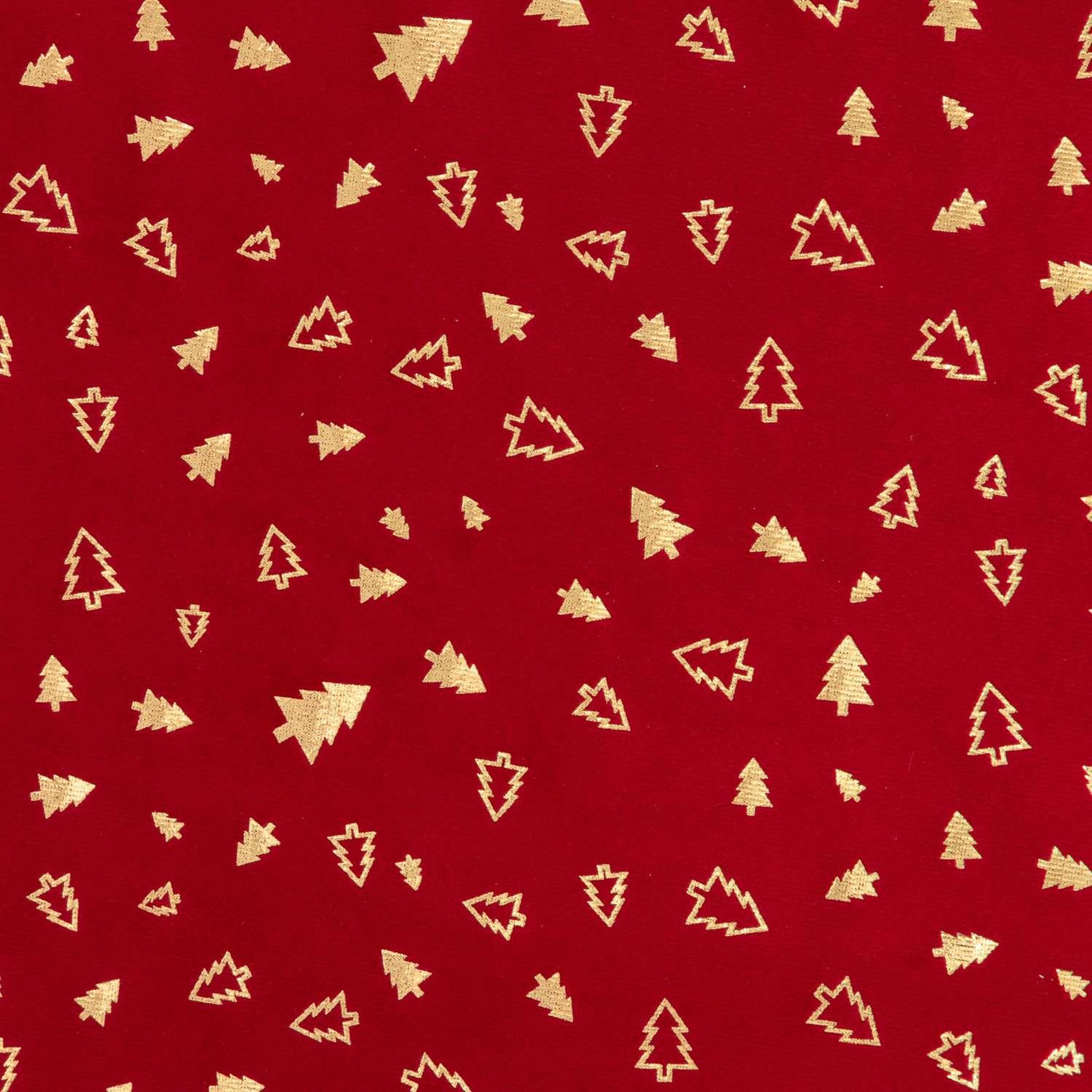 Voir la diapositive 2 : ATMOSPHERA Chemin de table de Noël Sapin effet velours