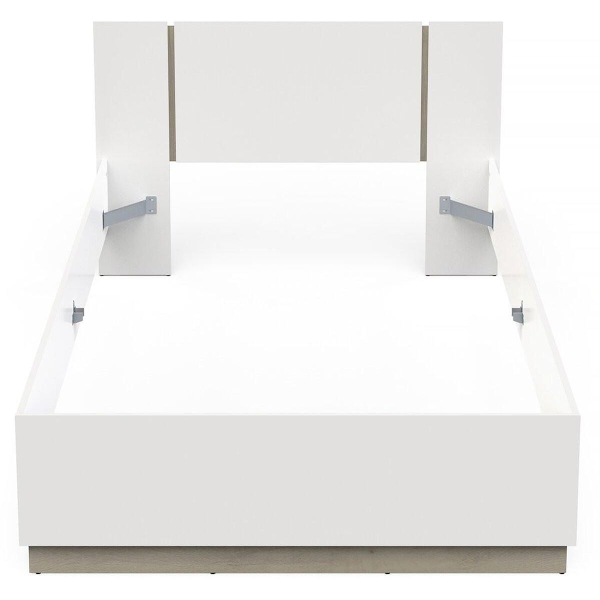 Habitat et Jardin Lit Double en bois  Watson  - 140 x 200 cm - Blanc