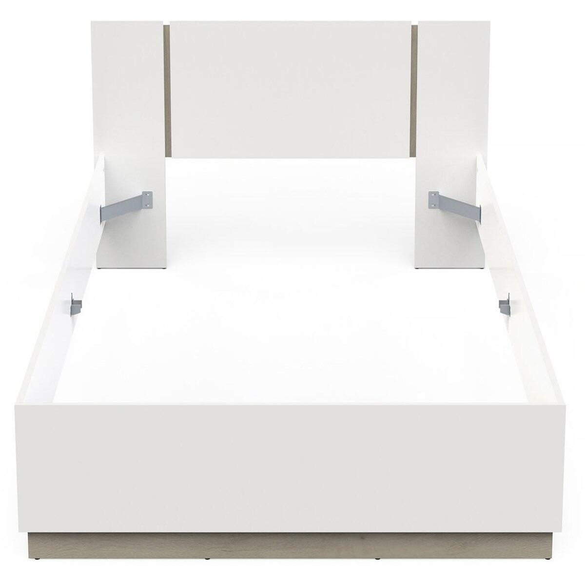 Habitat et Jardin Lit Double en bois  Watson  - 140 x 200 cm - Blanc