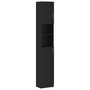 Voir la diapositive 2 : VIDAXL Armoire de salle de bain Noir 32x25,5x190 cm Bois d'ingenierie
