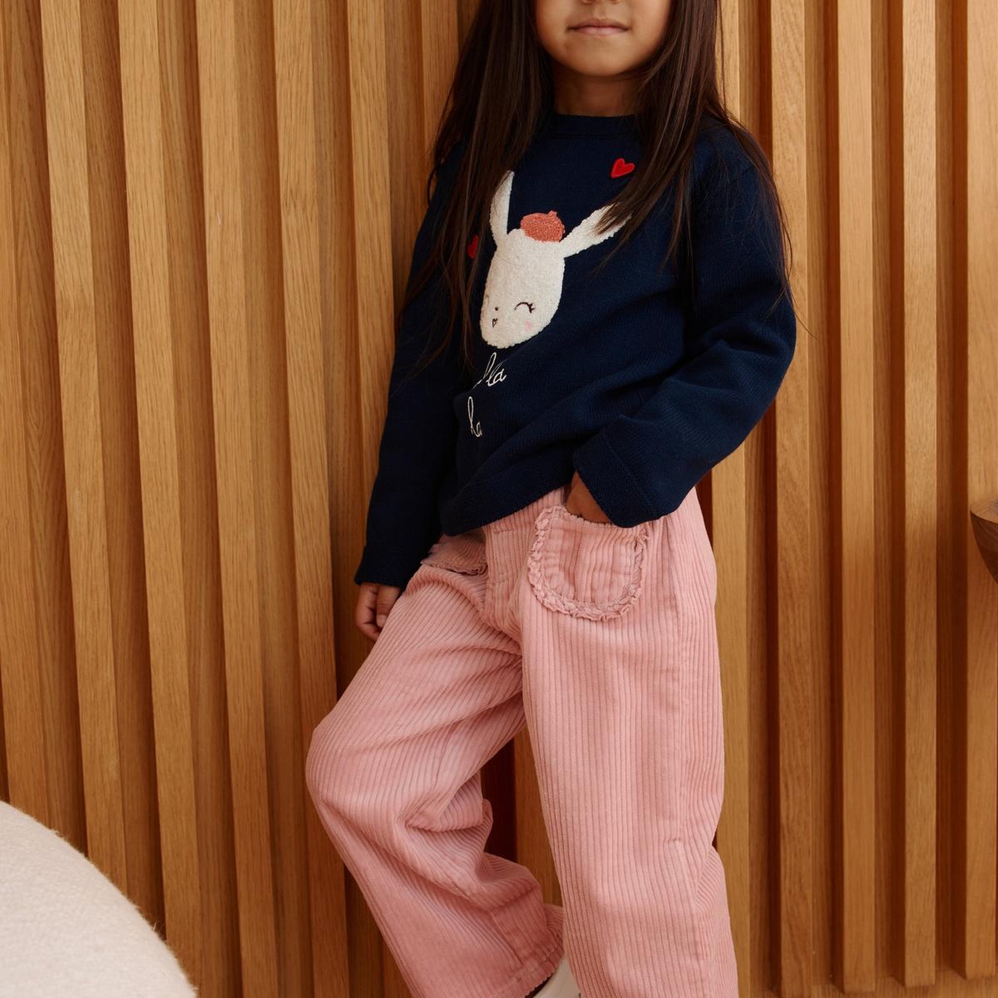 Voir la diapositive 5 : PETIT BEGUIN Pull bébé en tricot aimée