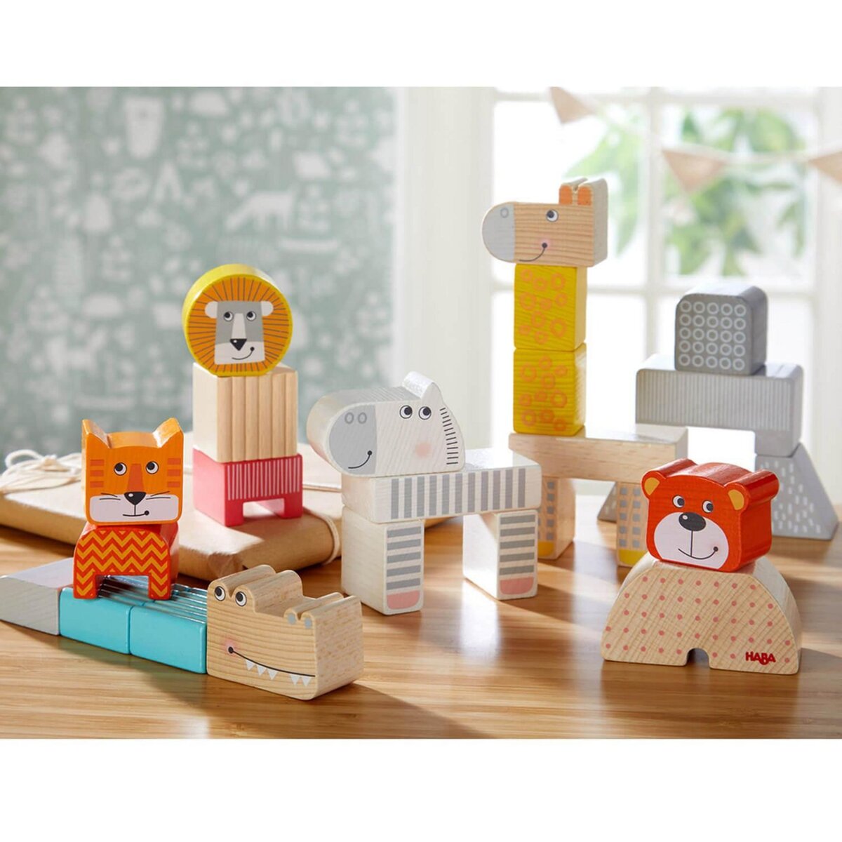 Haba Blocs de construction : La parade des animaux