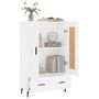 Voir la diapositive 4 : VIDAXL Buffet haut blanc 69,5x31x115 cm bois d'ingenierie