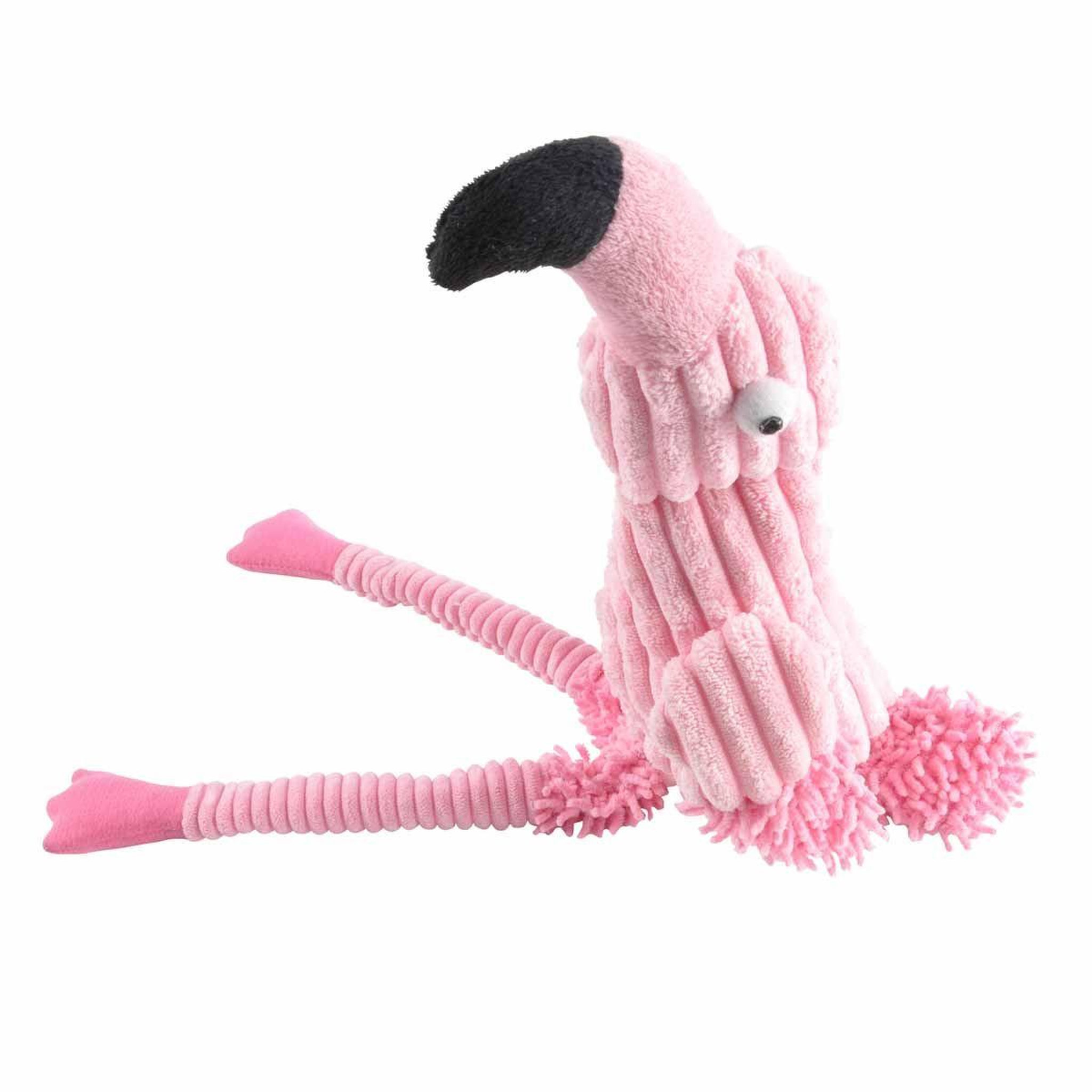 Voir la diapositive 2 : HOMEA Peluche pour chien  flamant rose  46cm rose